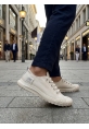 BA0248 BOA Krem Esnek Bağcıklı Ultra Hafif Nefes Alan Sneaker Ayakkabı