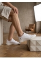 BA0248 BOA Beyaz Esnek Bağcıklı Ultra Hafif Nefes Alan Sneaker Ayakkabı
