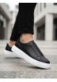 BA0581 Erkek Sneaker Günlük Casual Spor Ayakkabı Siyah Beyaz Taban