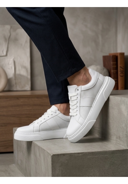 BA0247 Erkek Sneaker Günlük Casual Spor Ayakkabı Beyaz