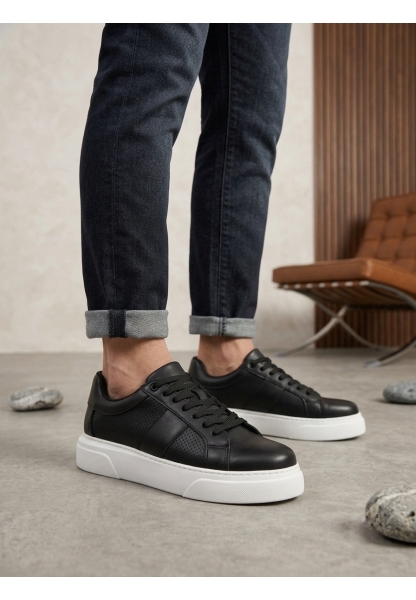 BA0247 Erkek Sneaker Günlük Casual Spor Ayakkabı Siyah
