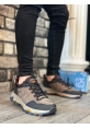 BA0320 Kalın Termo Taban Siyah Turuncu Erkek Trekking Outdoor Ayakkabı