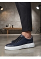 BLF-010 Erkek Sneaker Günlük Casual Spor Ayakkabı Lacivert Beyaz Taban