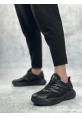 BA0650 Tarz Sneakers Yüksek Taban Siyah Spor Ayakkabısı