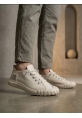 BA0248 BOA Krem Esnek Bağcıklı Ultra Hafif Nefes Alan Sneaker Ayakkabı