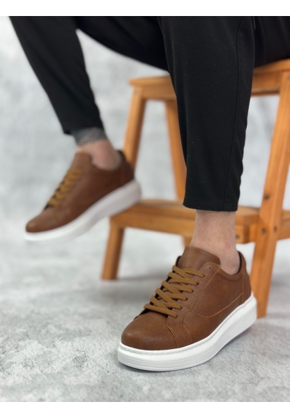 BA0423 BOA Kalın Yüksek Taban Taba Bağcıklı Spor Erkek Ayakkabı