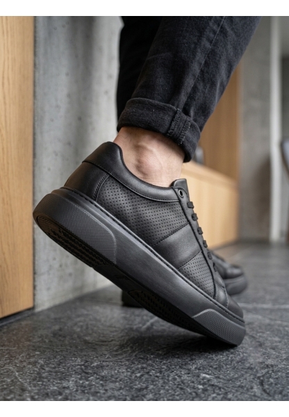 BA0247 Erkek Sneaker Günlük Casual Spor Ayakkabı Siyah Taban