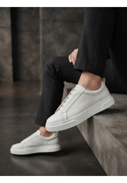 BA0581 Erkek Sneaker Günlük Casual Spor Beyaz Ayakkabı 