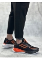 BA0650 Tarz Sneakers Yüksek Taban Siyah Turuncu Spor Ayakkabısı