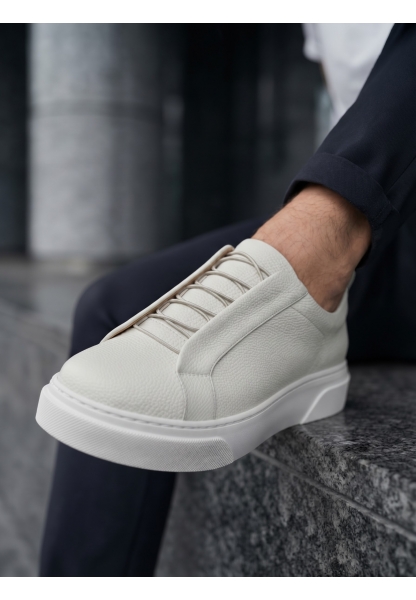 BA0581 Erkek Sneaker Günlük Casual Spor Beyaz Ayakkabı 