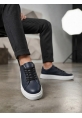 BLF-010 Erkek Sneaker Günlük Casual Spor Ayakkabı Lacivert Beyaz Taban