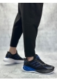 BA0650 Tarz Sneakers Yüksek Taban Siyah Mavi Spor Ayakkabısı
