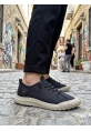 BA0248 BOA Siyah Bej Taban Esnek Bağcıklı Ultra Hafif Nefes Alan Sneaker Ayakkabı