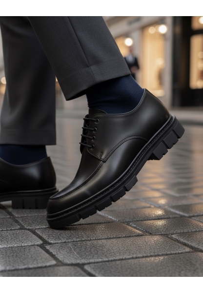 BA0237 Bağcıklı Klasik Yüksek Taban Casual Erkek Ayakkabı