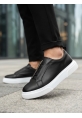BA0581 Erkek Sneaker Günlük Casual Spor Ayakkabı Siyah Beyaz Taban