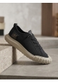 BA0248 BOA Siyah Bej Taban Esnek Bağcıklı Ultra Hafif Nefes Alan Sneaker Ayakkabı