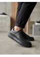 BA0247 Erkek Sneaker Günlük Casual Spor Ayakkabı Siyah Taban