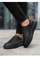 BA0581 Erkek Sneaker Günlük Casual Spor Ayakkabı Siyah Siyah Taban 