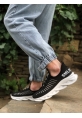 BA0602 Phantom Yüksek Taban Tarz Sneakers Siyah Beyaz Erkek Spor Ayakkabısı
