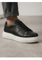 BA0247 Erkek Sneaker Günlük Casual Spor Ayakkabı Siyah