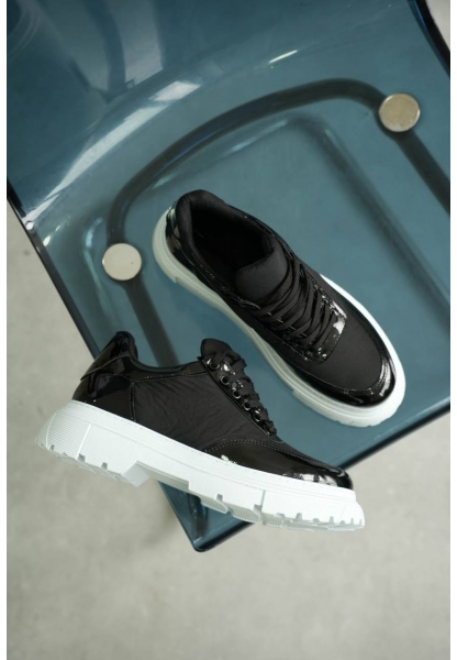 KB-X201 Siyah Rugan Paraşüt Günlük Erkek Ayakkabı