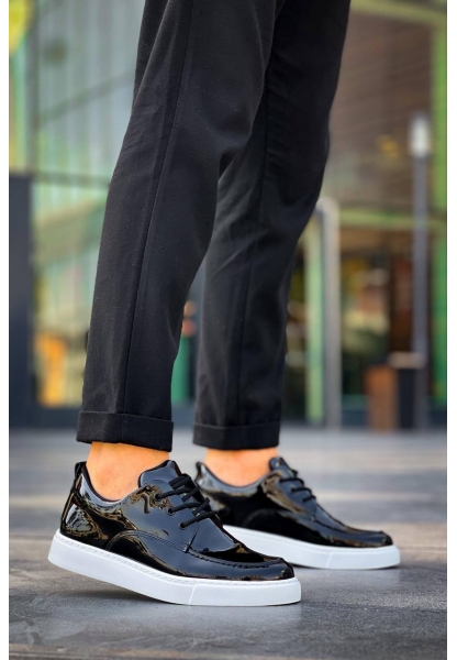 KB-X5 Siyah Rugan Günlük Erkek Ayakkabı
