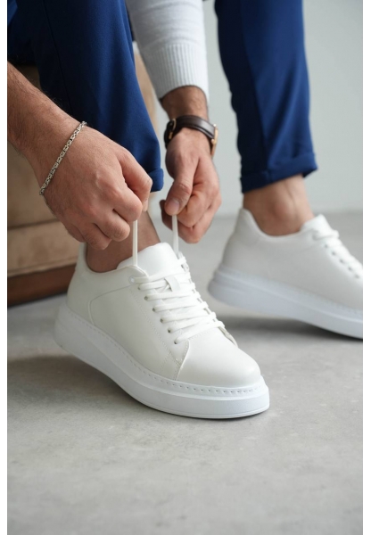 KB-B2 Beyaz Cilt Günlük Erkek Ayakkabı