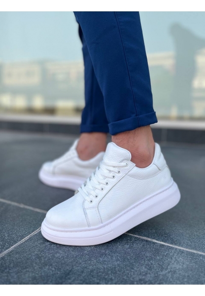 KB-DX46 Beyaz Deri Günlük Erkek Ayakkabı