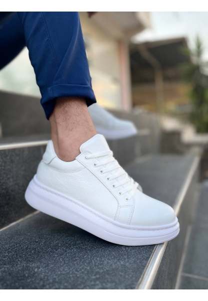 KB-DX46 Beyaz Deri Günlük Erkek Ayakkabı