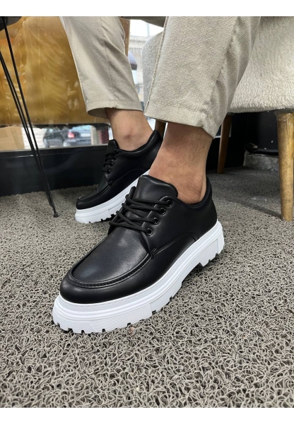 KB-X6 Siyah Cilt Günlük Erkek Ayakkabı